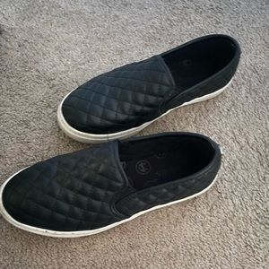 Black Slip On Girl Shoes
